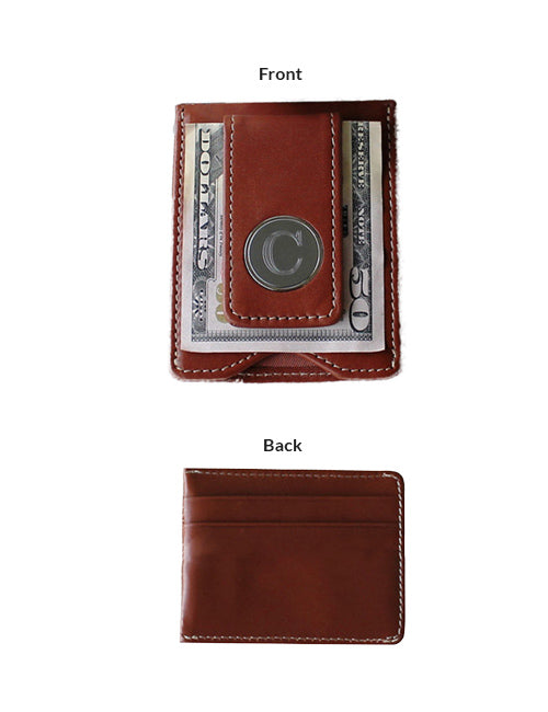 Leather Money Clip slim - #5017 - JLC Golf Shop
