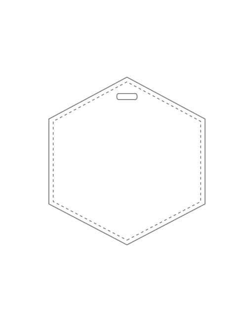 Hexagon Image ST Bag Tag - #5025I - JLC Golf Shop