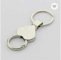 Metal Heart shaped pull ring key chain | #MK158