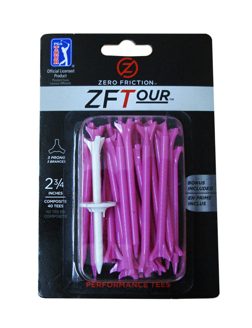 ZeroFriction Golf Tee, 3 Prong, 2 3/4", 40/pack | #ZPB234