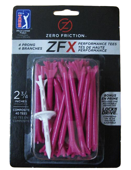 Zero Friction ZFX Tee, 2 3/4", 40/pack | #ZPP234X
