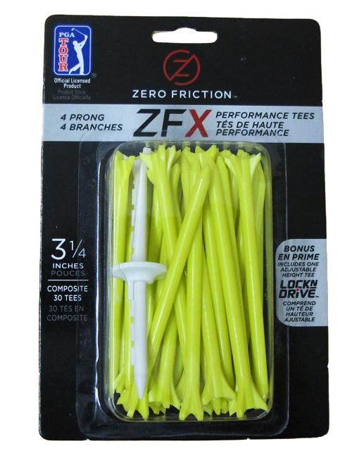 Zero Friction ZFX Tee, 3 1/4", 30/pack | #ZPP314X