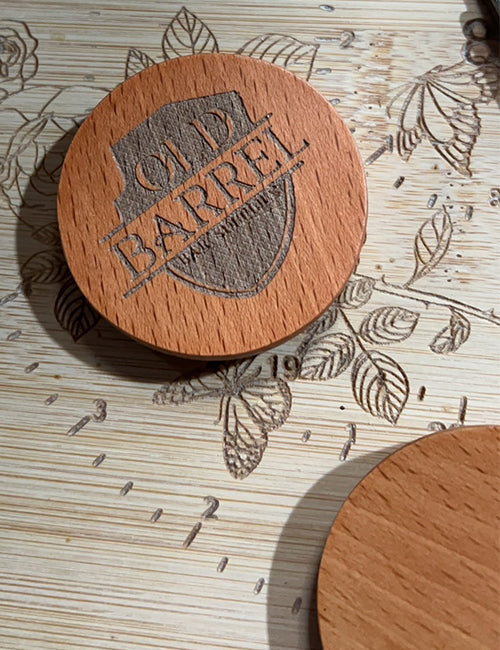 Wood Bag Tag Round | #50133 - Image 2